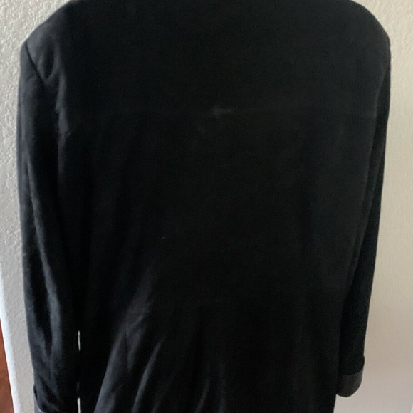 AUGUSTINAS Black Leather & Suede soft Jacket Carmel By The Sea Boutique size 16 - Picture 10 of 10
